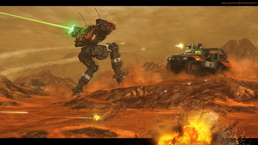 flea (battletech) drawn by spooky777