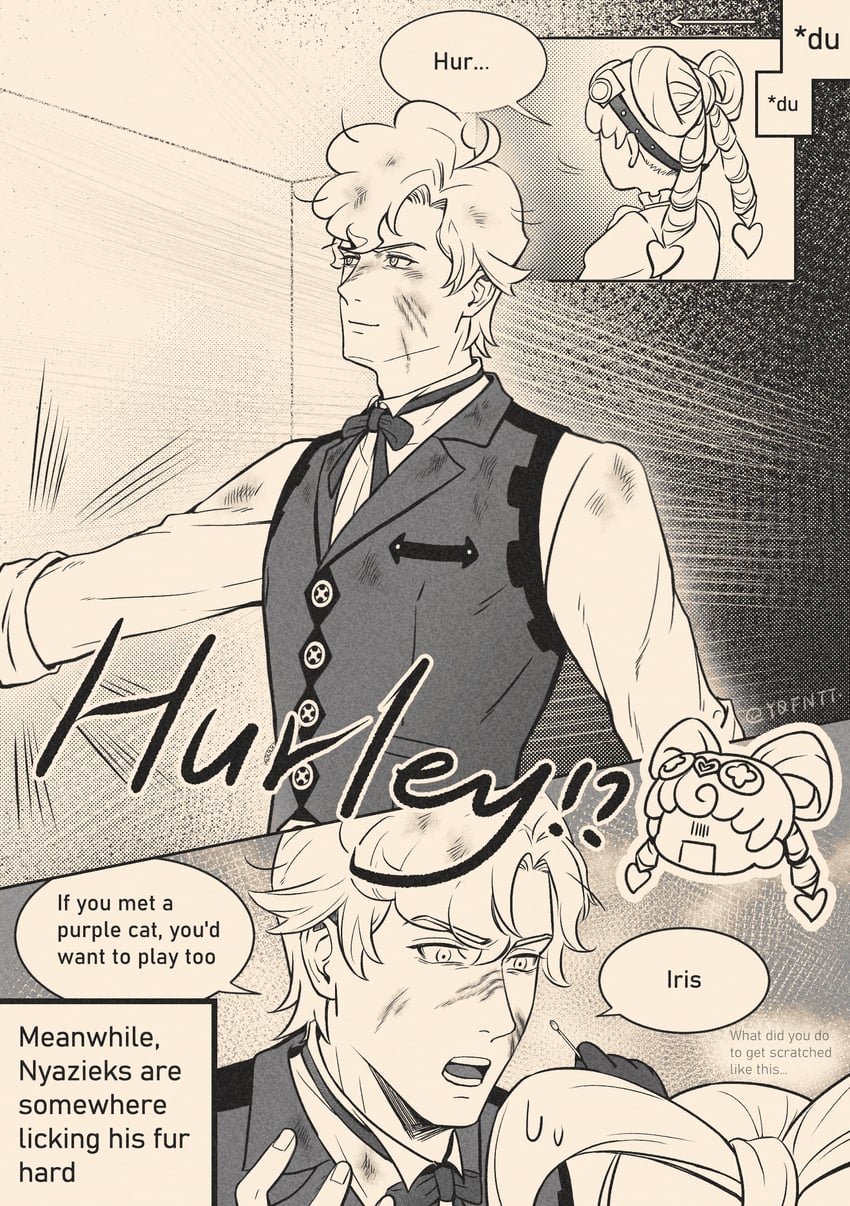 herlock sholmes and iris wilson (ace attorney and 1 more) drawn by kaze_(yznyttdgs)
