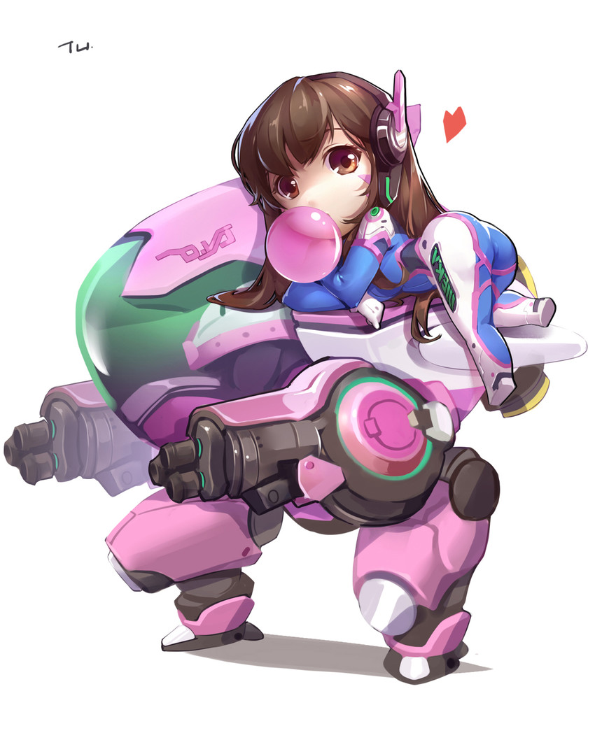 d.va (overwatch and 1 more) drawn by tracyton
