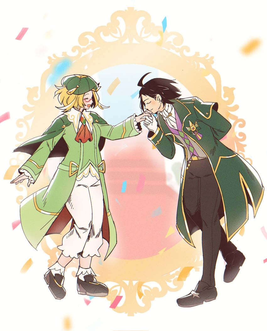 bianca and cheren (pokemon and 1 more) drawn by miiyokoe