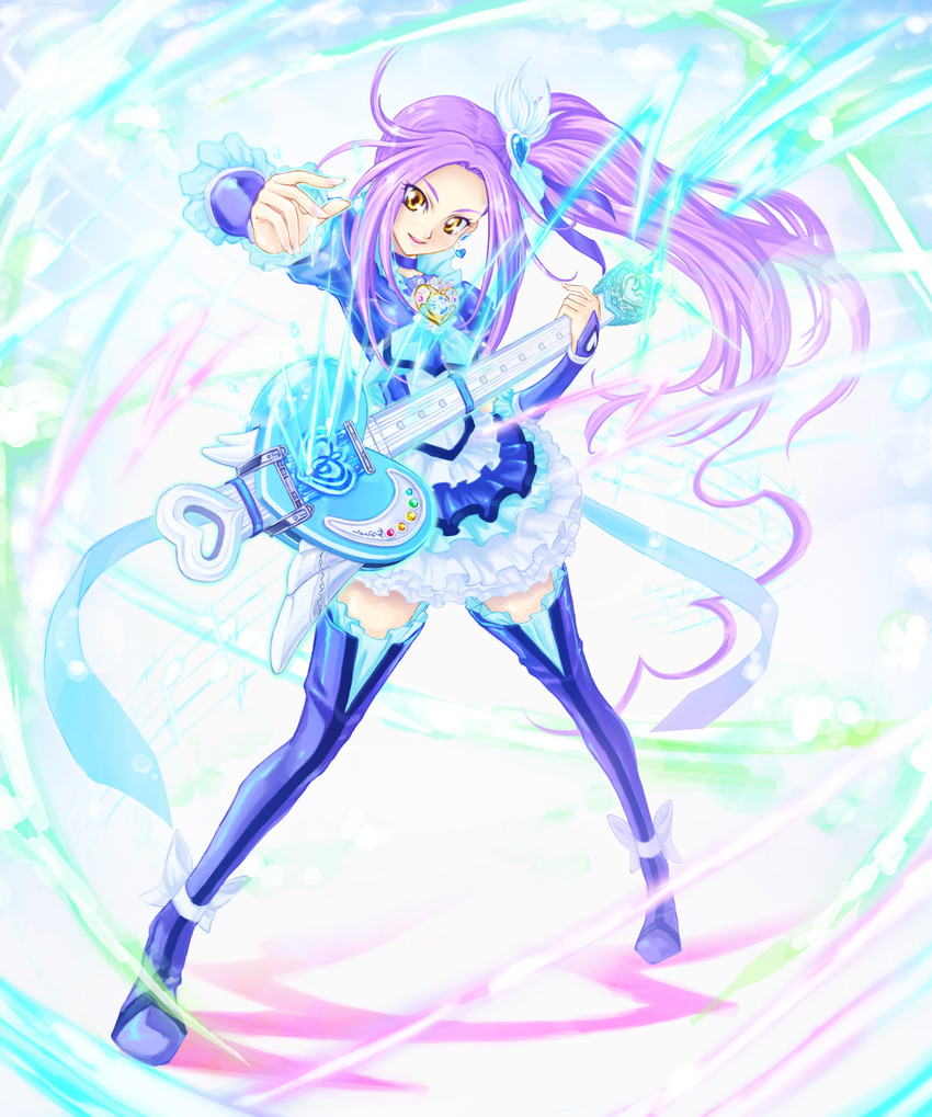 kurokawa eren, seiren, and cure beat (precure and 1 more) drawn by eblmeka