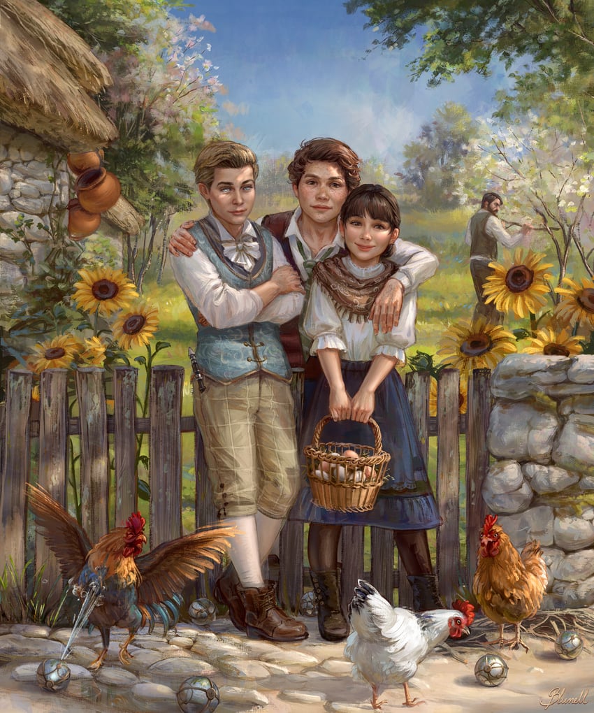 sebastian sallow, ominis gaunt, anne sallow, and solomon sallow (wizarding world and 4 more) drawn by blunell_(artist)