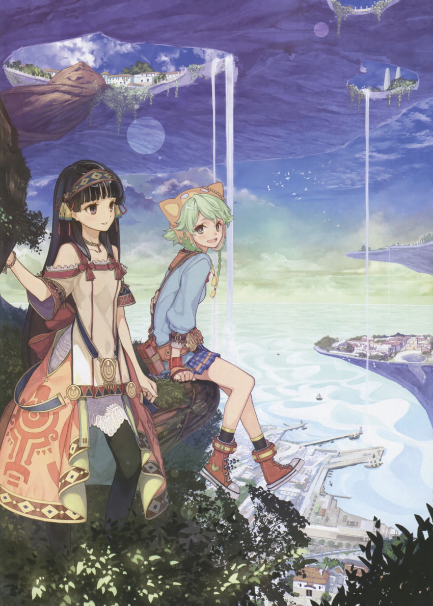 shallistera and shallotte elminus (atelier and 1 more) drawn by hidari_(left_side)