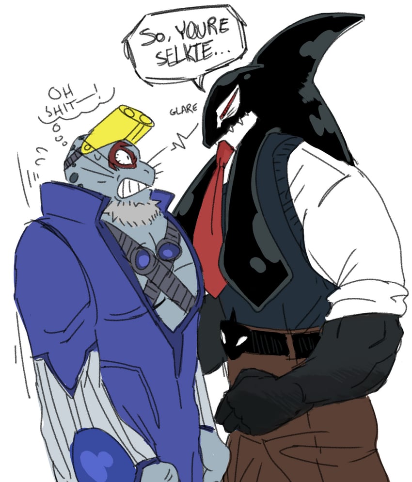 selkie and gang orca (boku no hero academia) drawn by foazycozy