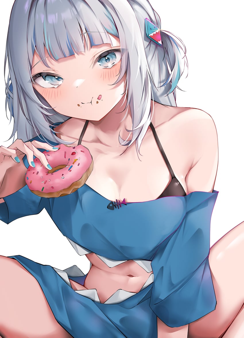 gawr gura (hololive and 1 more) drawn by kohika