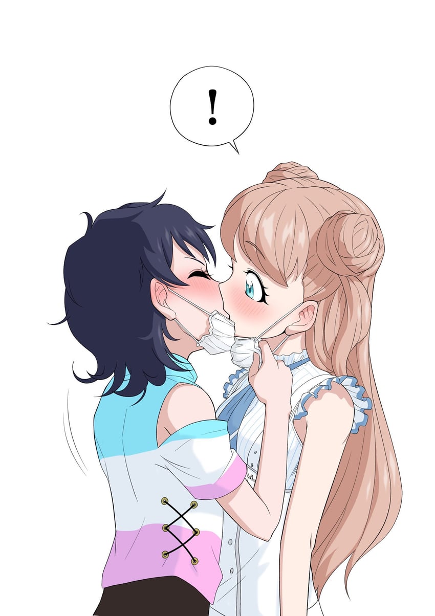 kanamori maria and kurokawa suzu (pretty series and 1 more) drawn by handakuon