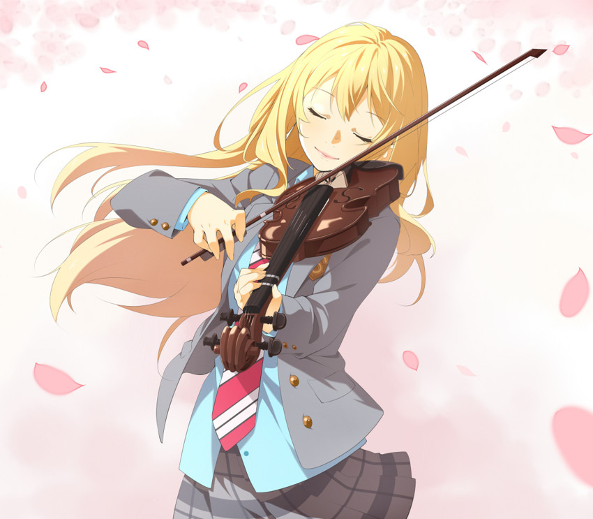 miyazono kawori (shigatsu wa kimi no uso) drawn by ello