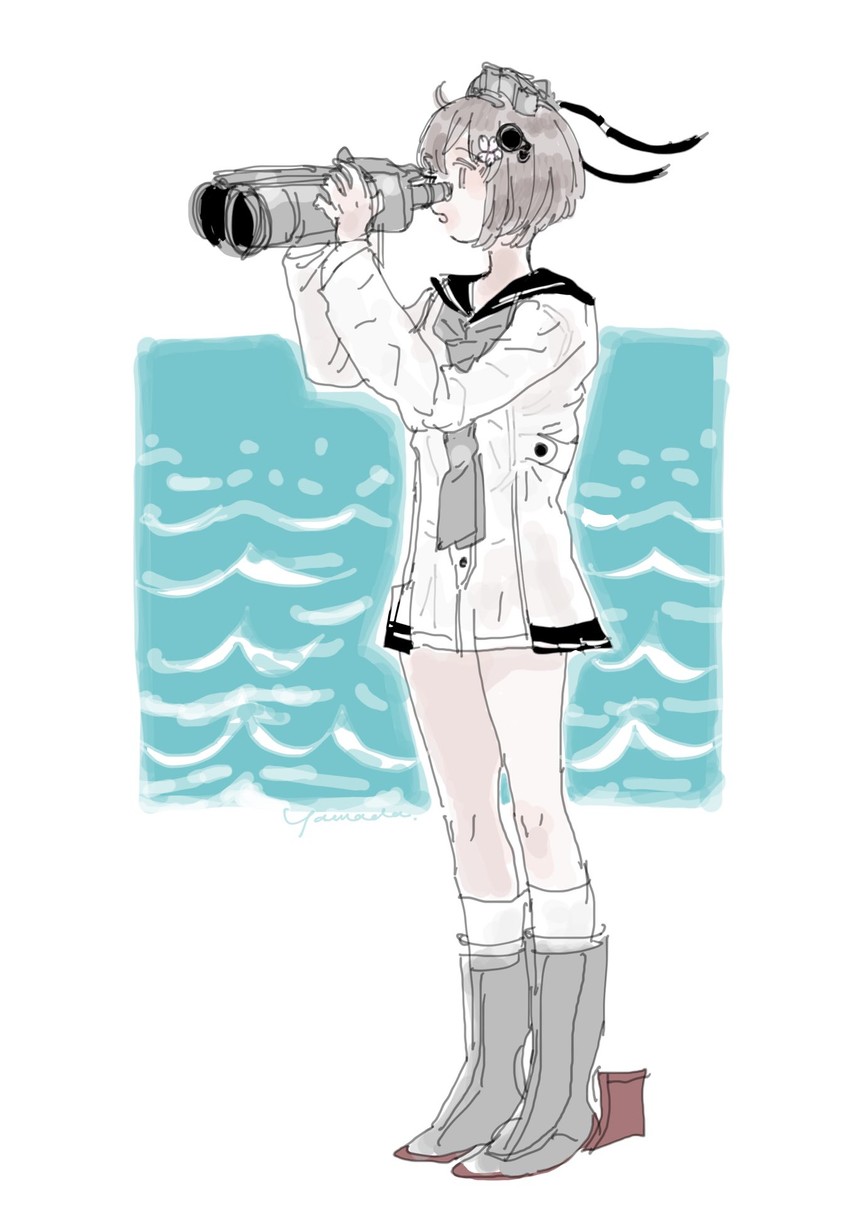 yukikaze and yukikaze kai ni (kantai collection) drawn by ggggalamb