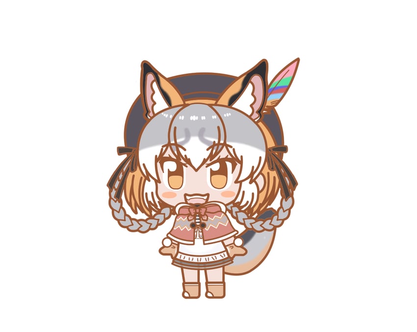 island fox (kemono friends and 2 more) drawn by ef63_11