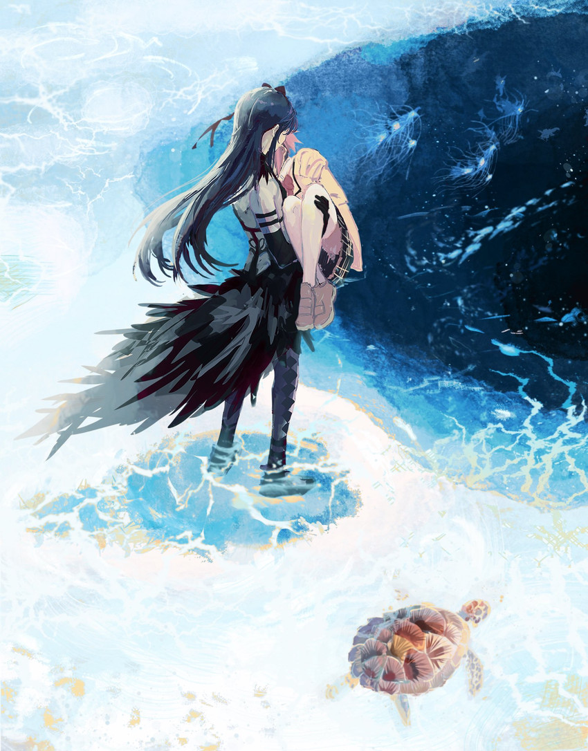 akemi homura, kaname madoka, and akuma homura (mahou shoujo madoka magica and 1 more) drawn by koyomania
