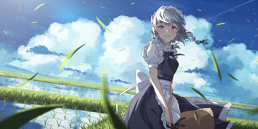 izayoi sakuya (touhou and 1 more) drawn by agas0924