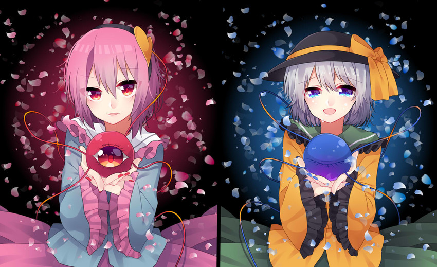 komeiji koishi and komeiji satori (touhou) drawn by renka_(sutegoma25)