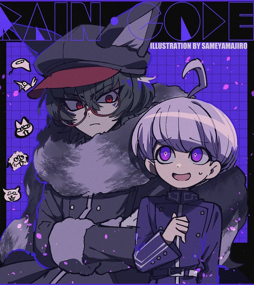 yuma kokohead and zilch alexander (master detective archives: rain code) drawn by sameyama_jiro