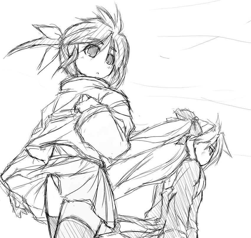 fate testarossa and takamachi nanoha (lyrical nanoha and 1 more) drawn by yu_lulu_(uka) and yuuka_(o.t.kingdom)