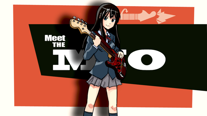 akiyama mio and heavy (k-on! and 2 more) drawn by yamada_marin