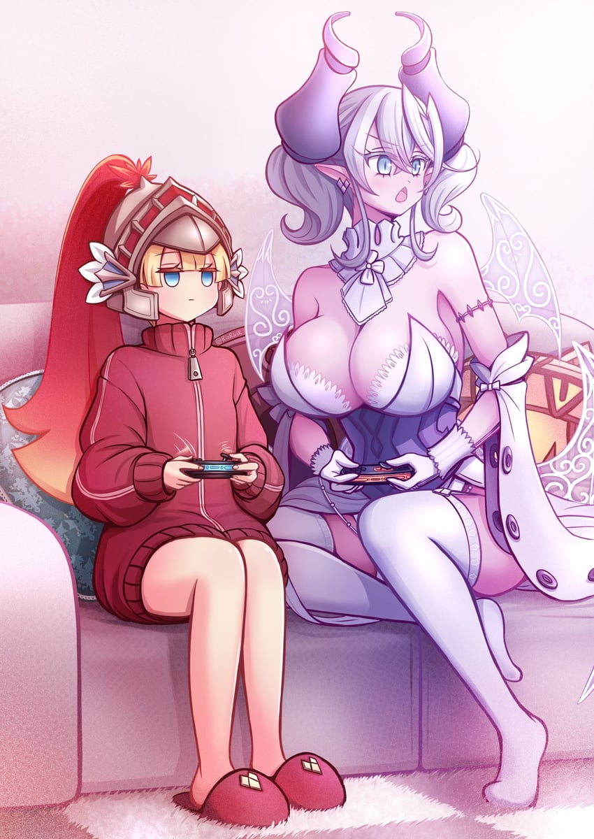 lovely labrynth of the silver castle and knight (yu-gi-oh!) drawn by akisame_rizu