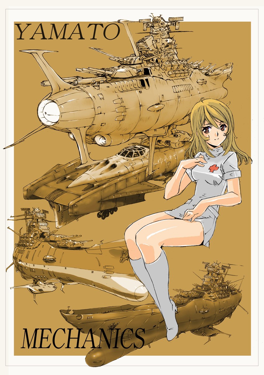 mori yuki and yukikaze (uchuu senkan yamato and 1 more) drawn by moriguchi_nao_(naonao)