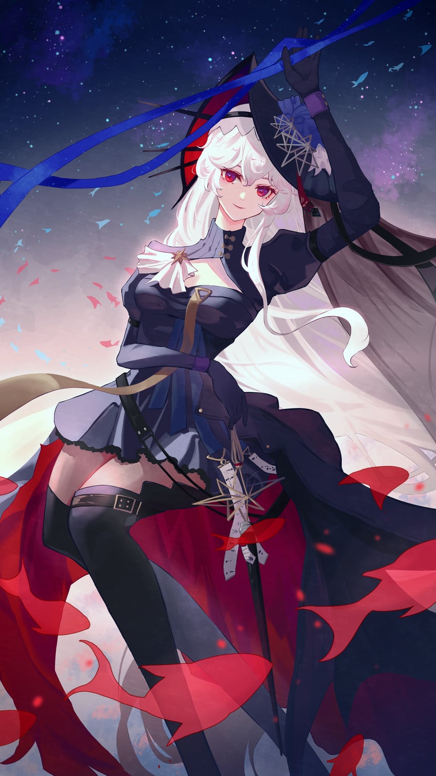 specter and specter the unchained (arknights) drawn by aoi_tooru