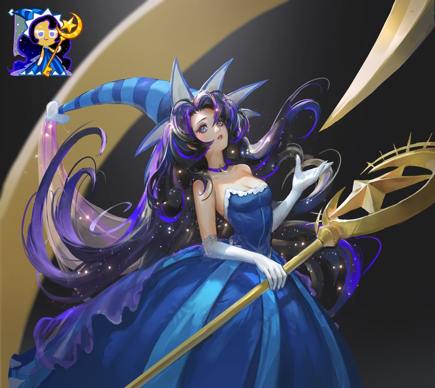 moonlight cookie (cookie run) drawn by shaonav