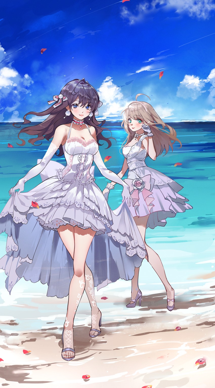 ichinose shiki and sato shin (idolmaster and 2 more) drawn by moko_(moko/moko)