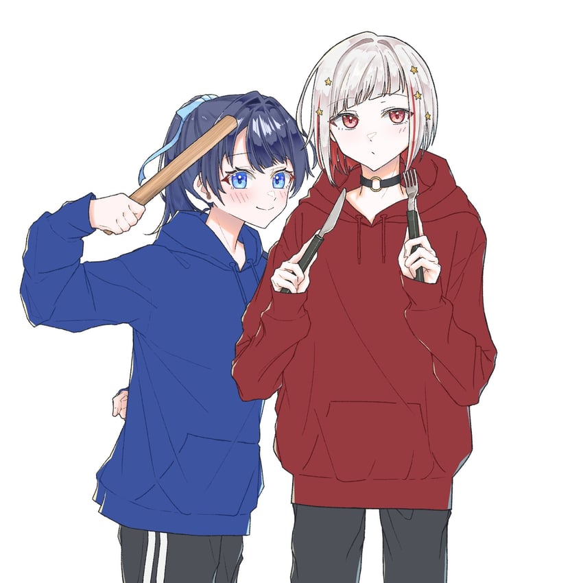 murano sayaka and yugiri tsuzuri (love live! and 2 more) drawn by ginniro249