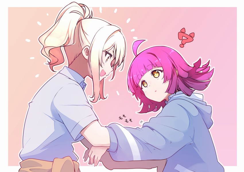 tennoji rina and miyashita ai (love live! and 1 more) drawn by repunit