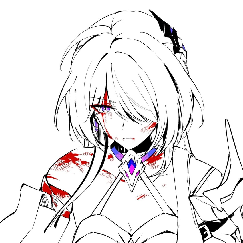 acheron (honkai and 1 more) drawn by sen_jin_chen