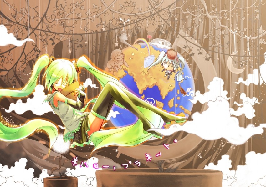 hatsune miku (vocaloid and 1 more) drawn by sorano_eika
