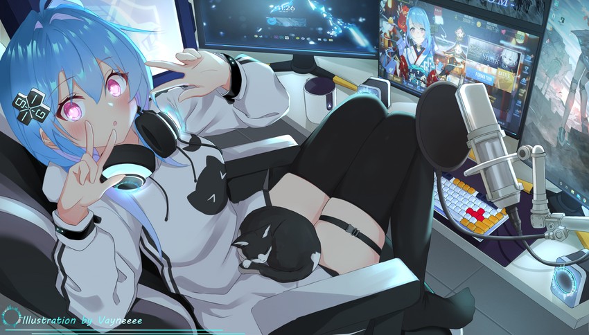 manjuu, helena, saratoga, and u-110 (azur lane) drawn by vayneeeee