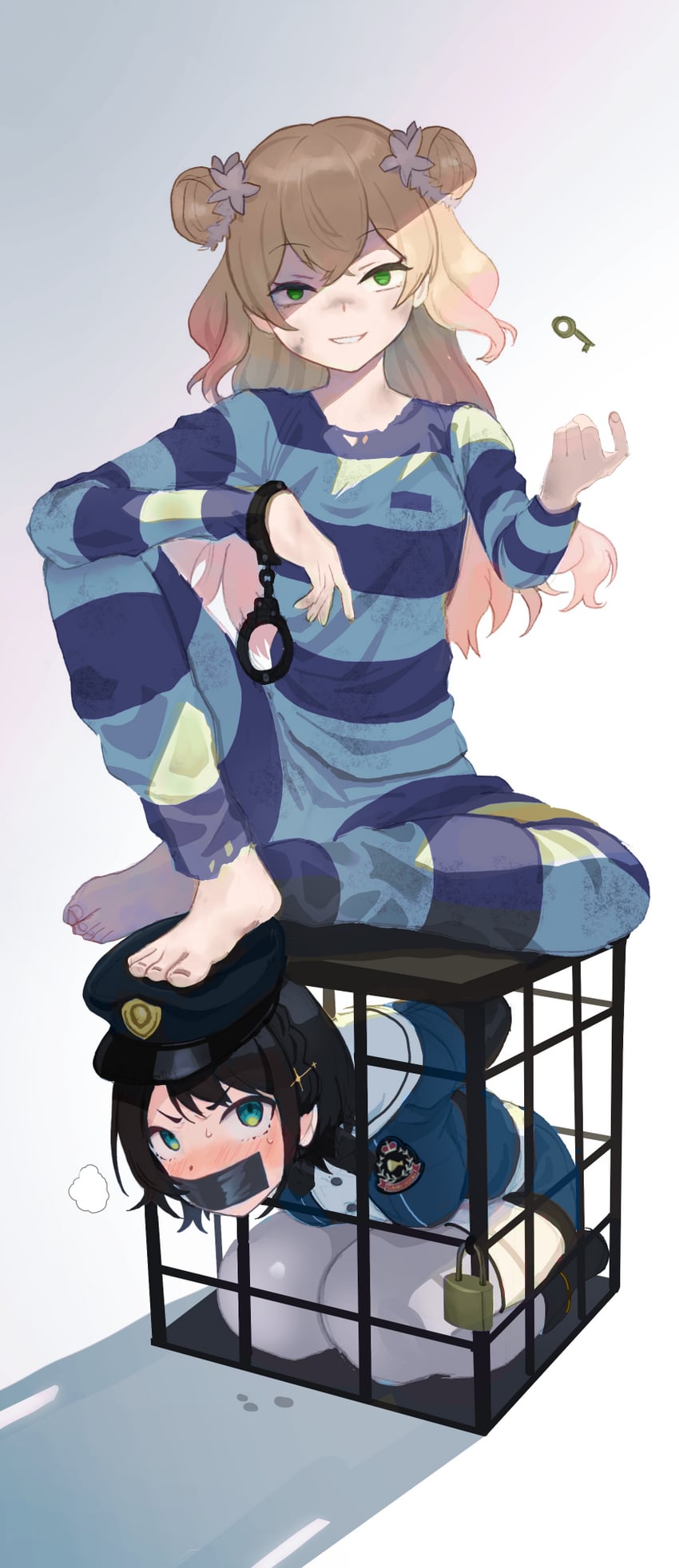 oozora subaru and momosuzu nene (hololive) drawn by raftetram