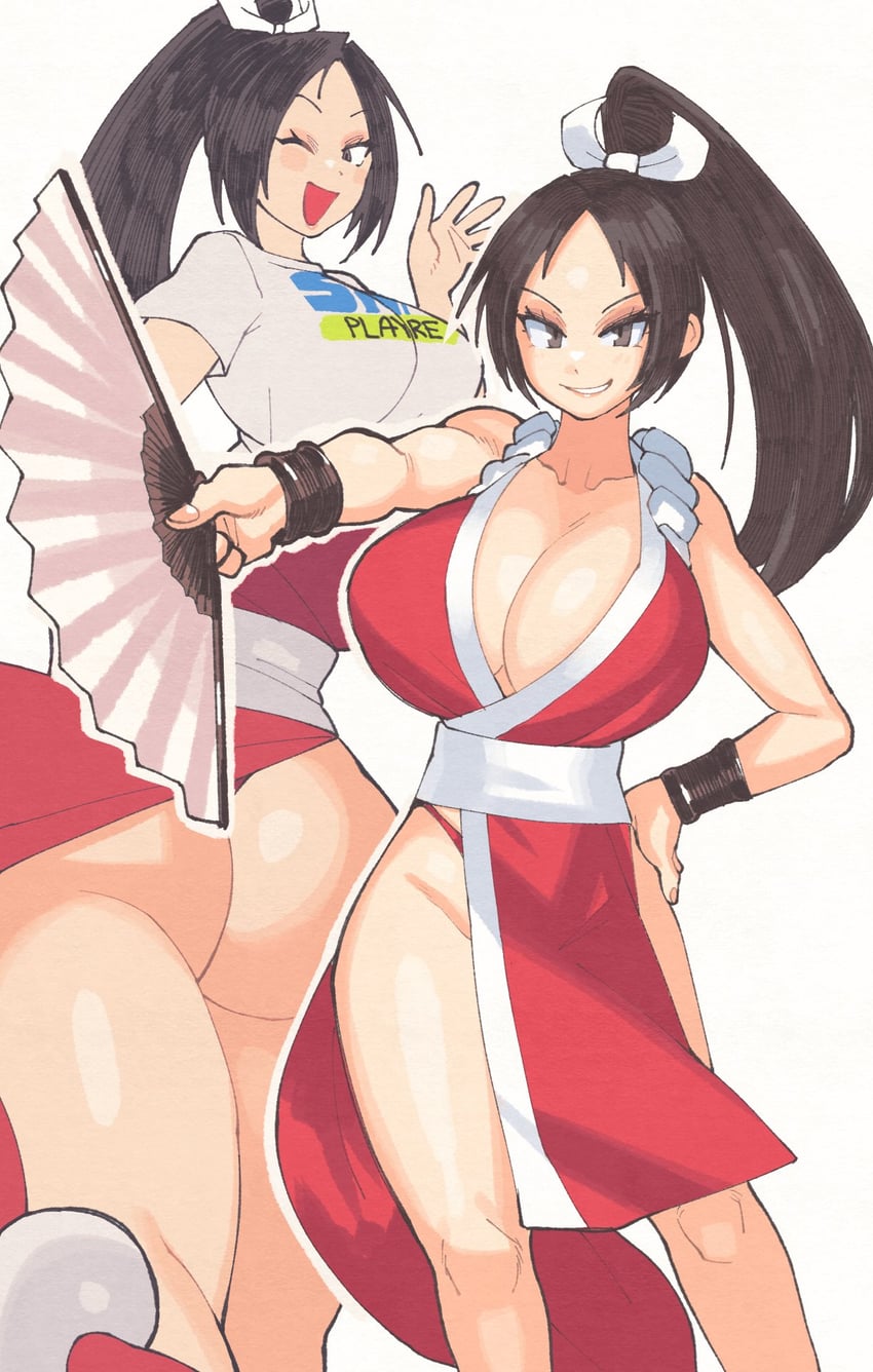 shiranui mai (the king of fighters and 1 more) drawn by inkerton-kun