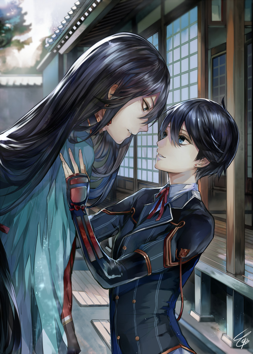 izumi-no-kami kanesada and horikawa kunihiro (touken ranbu) drawn by tcb