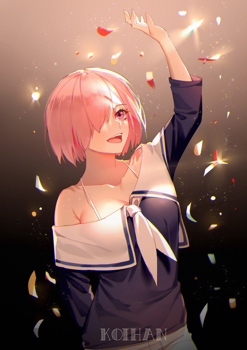 mash kyrielight (fate and 1 more) drawn by koi_han