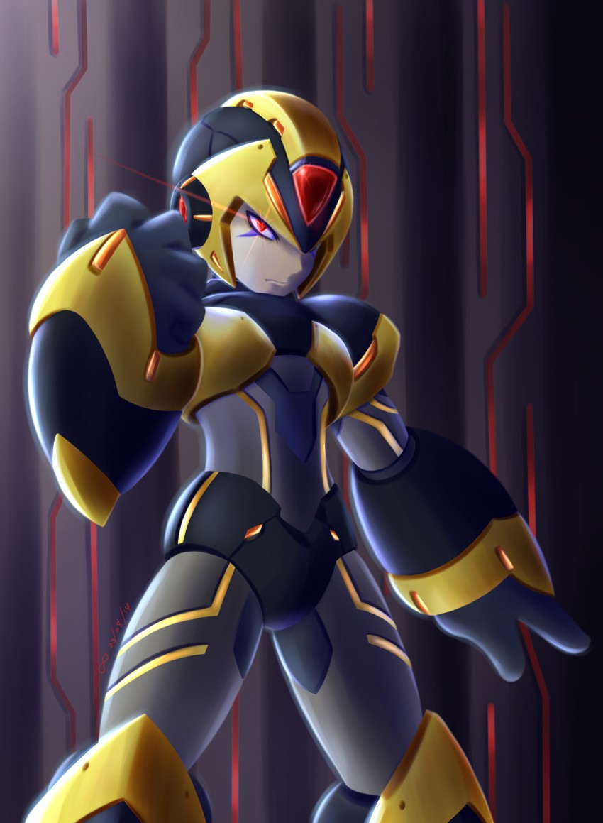 x-kai (mega man and 1 more) drawn by wing-maiden