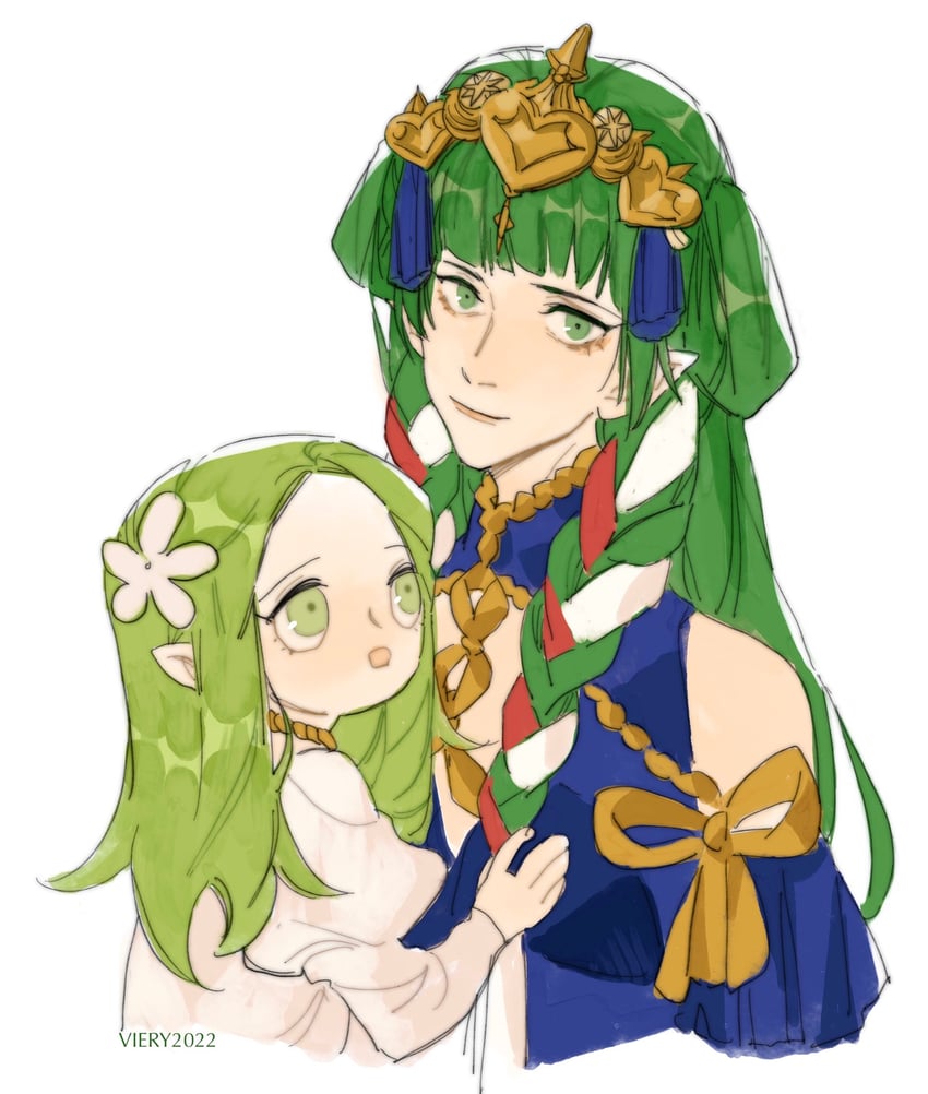 rhea and sothis (fire emblem and 1 more) drawn by julianlynnnn