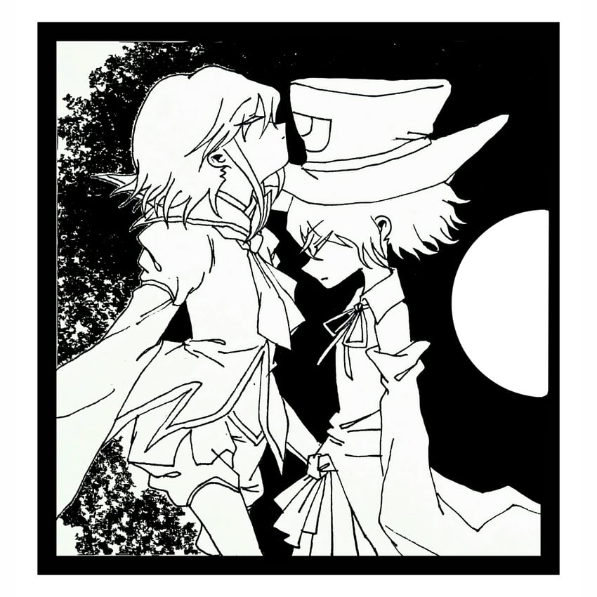 enraku tsubakura and houlen yabusame (len'en) drawn by gud_490811