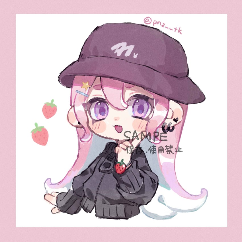 octoling player character and octoling girl (splatoon) drawn by myon_rio