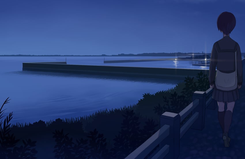 kuronami (original) drawn by lvi