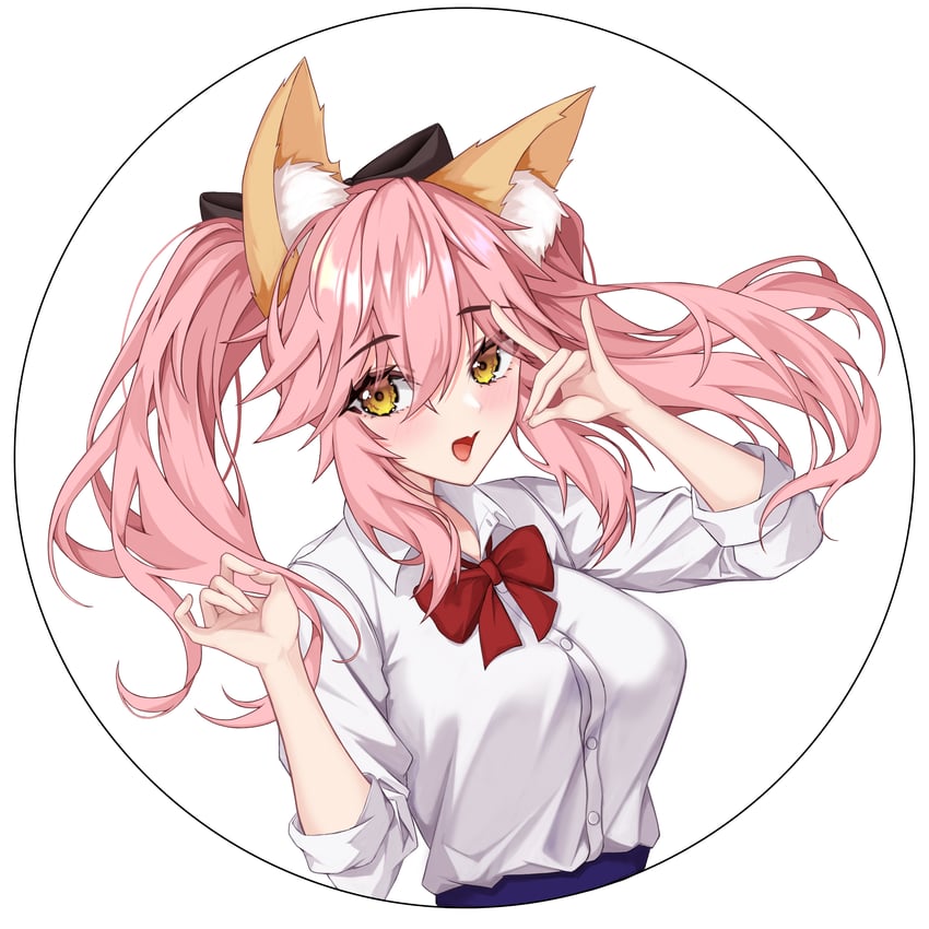 tamamo and tamamo no mae (fate and 1 more) drawn by mergerri
