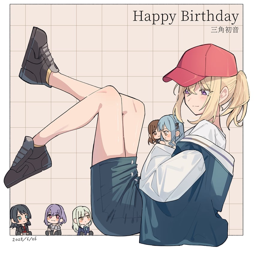 togawa sakiko, yahata umiri, misumi uika, yuutenji nyamu, and sumita mana (bang dream! and 1 more) drawn by nanami_(nunnun_0410)