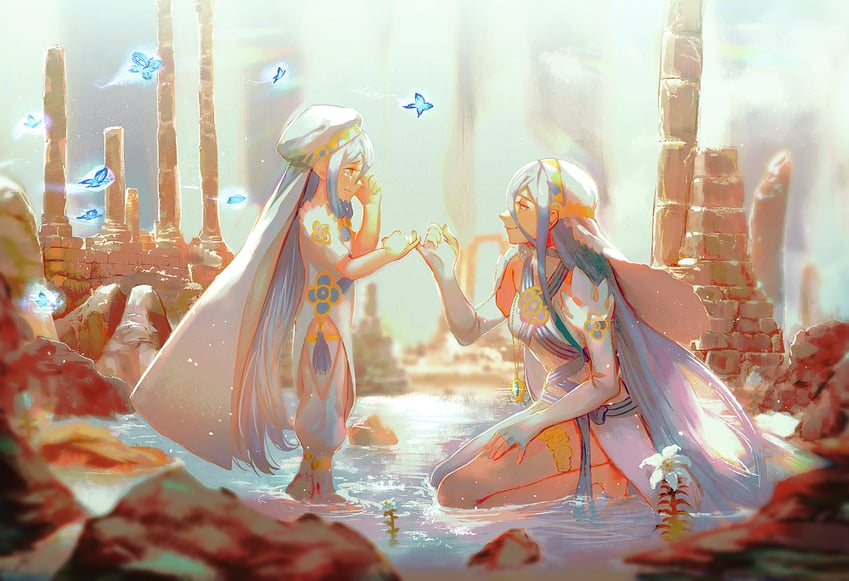 azura (fire emblem and 2 more) drawn by krazehkai