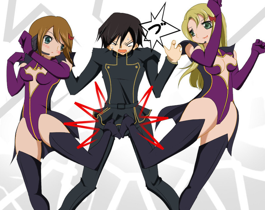 lelouch vi britannia, marika soresi, and liliana vergamon (code geass)