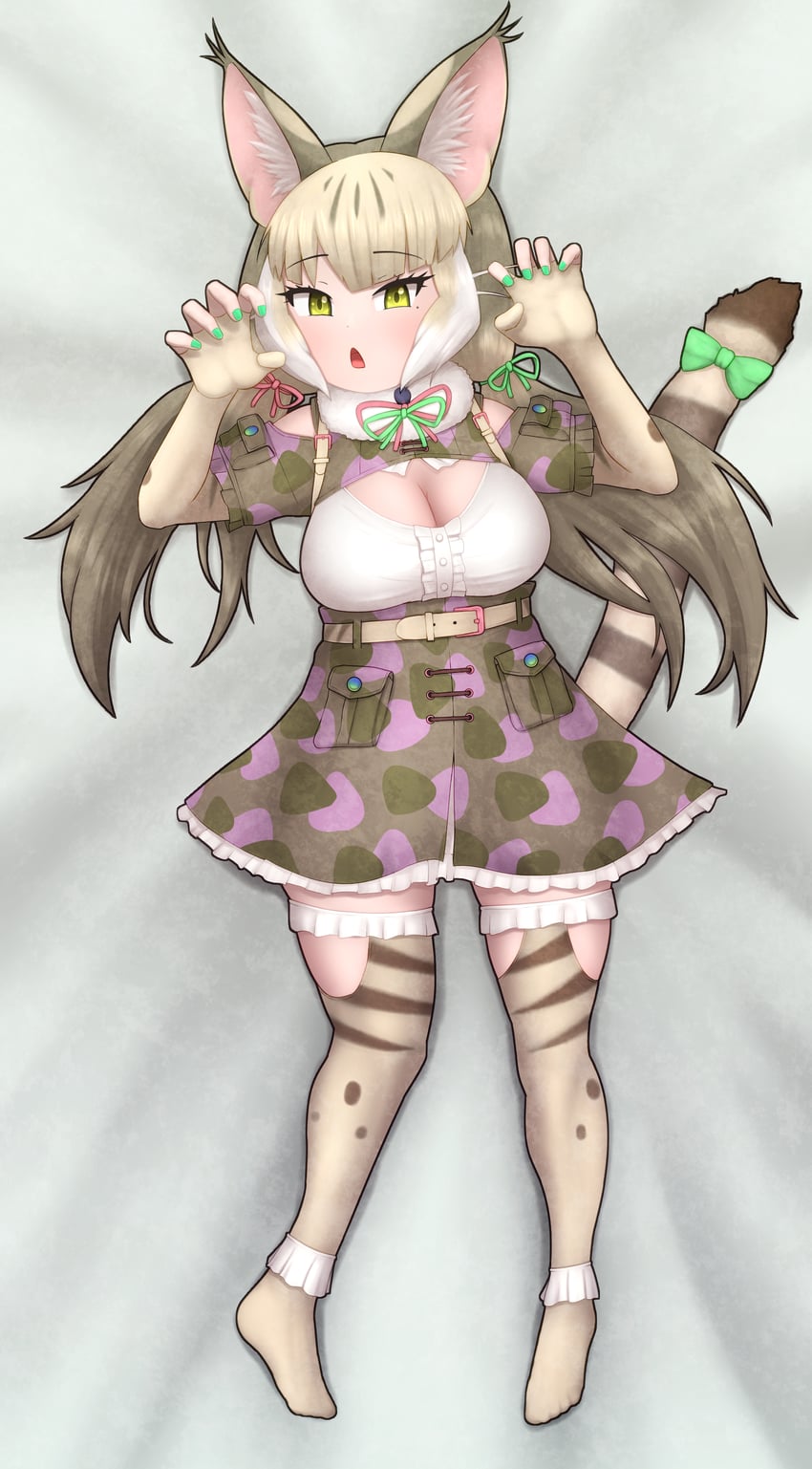 jungle cat (kemono friends and 1 more) drawn by rest_in_muni