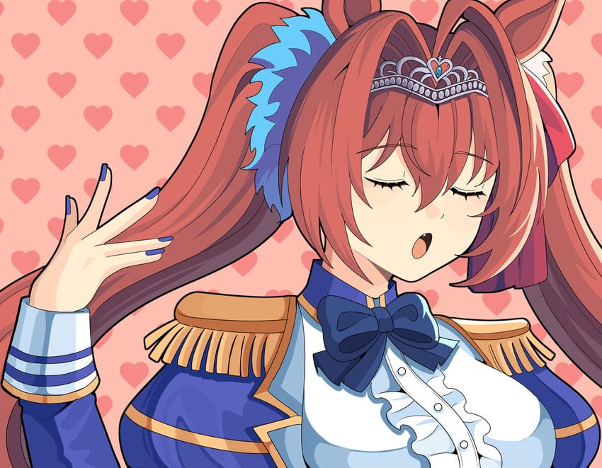 daiwa scarlet (umamusume and 1 more) drawn by bobamiruku