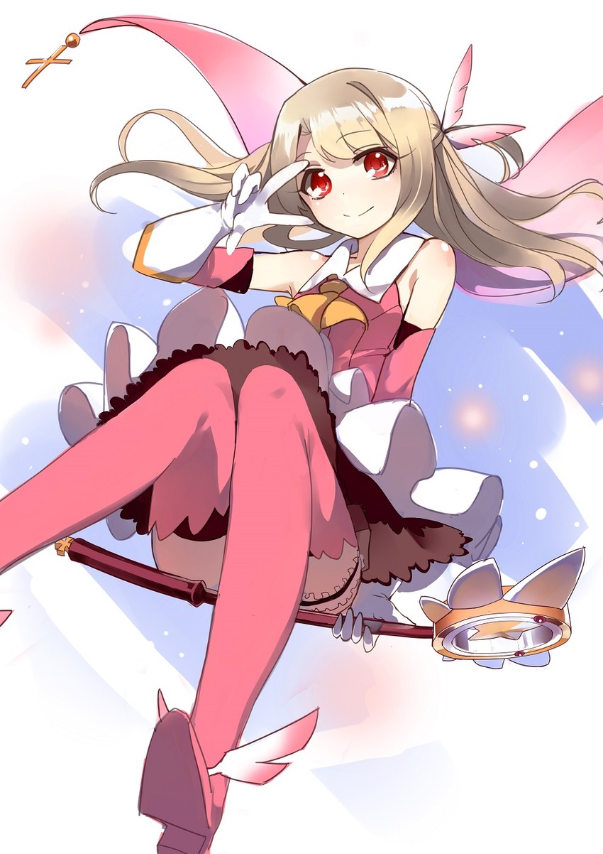 illyasviel von einzbern, prisma illya, and magical ruby (fate and 1 more) drawn by samail