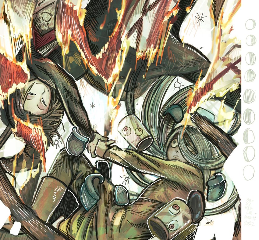 feitan portor and korutopi (hunter x hunter) drawn by pulonia