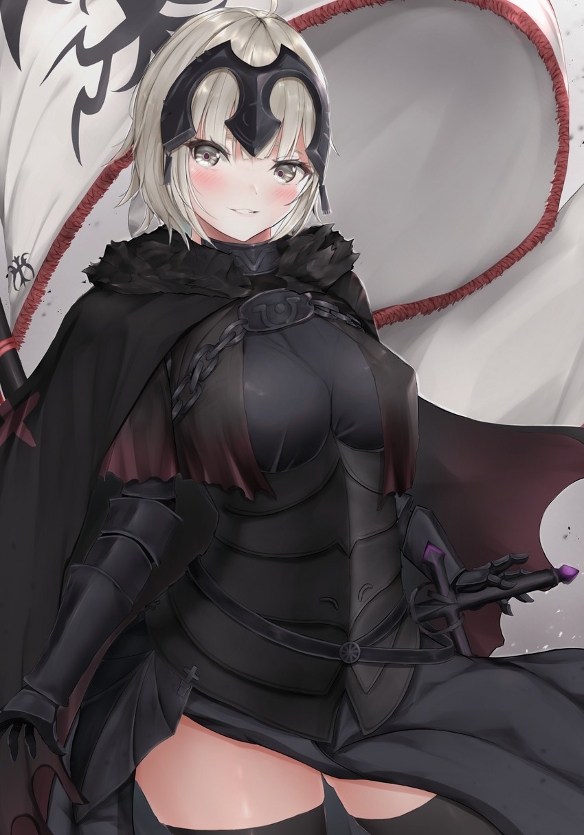 jeanne d'arc alter (fate and 1 more) drawn by mo_(mainiti_omoti)