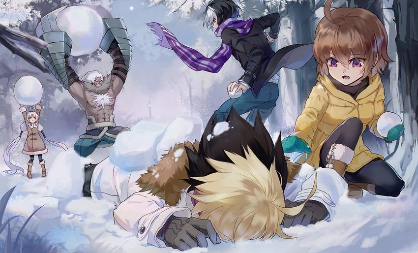 linne, vatista, kido hyde, seth, and waldstein (under night in-birth) drawn by qitoli