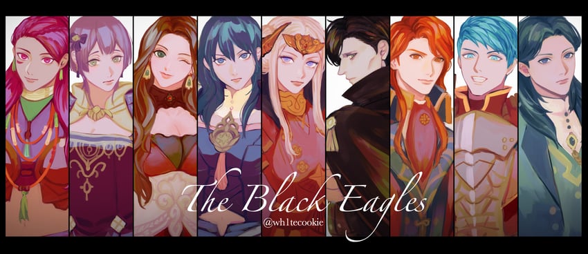 female byleth, edelgard von hresvelg, dorothea arnault, bernadetta von varley, petra macneary, and 4 more (fire emblem and 1 more) drawn by wh1tecookie