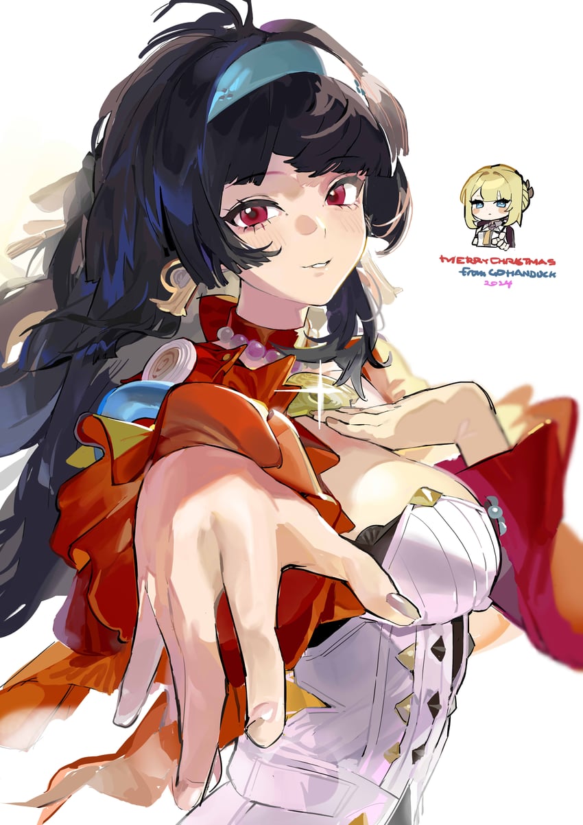 evelyn chevalier and astra yao (zenless zone zero) drawn by gohanduck